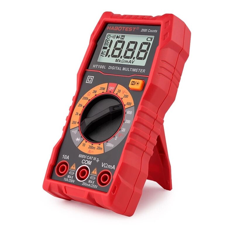 Multimètre Numérique Peut Mesurer la Tension Alternative/Courant, le Courant Continu, la Capacité, la Résistance, la Continuité et La Tension des