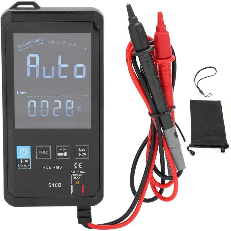 Image of Multimètre Numérique Portable Haute Précision Affichage Inversé 1000V DC 750V AC