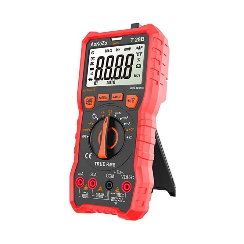 Multimètre Numérique Portable,Testeur Electrique Professionnel,6000 Compte