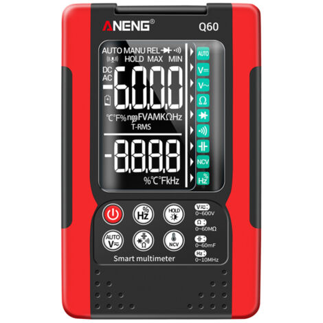 Multimètre numérique Q60 6000 points TRMS écran LCD arrêt auto