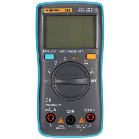 Multimètre numérique RM098, mesure tension DC/AC
