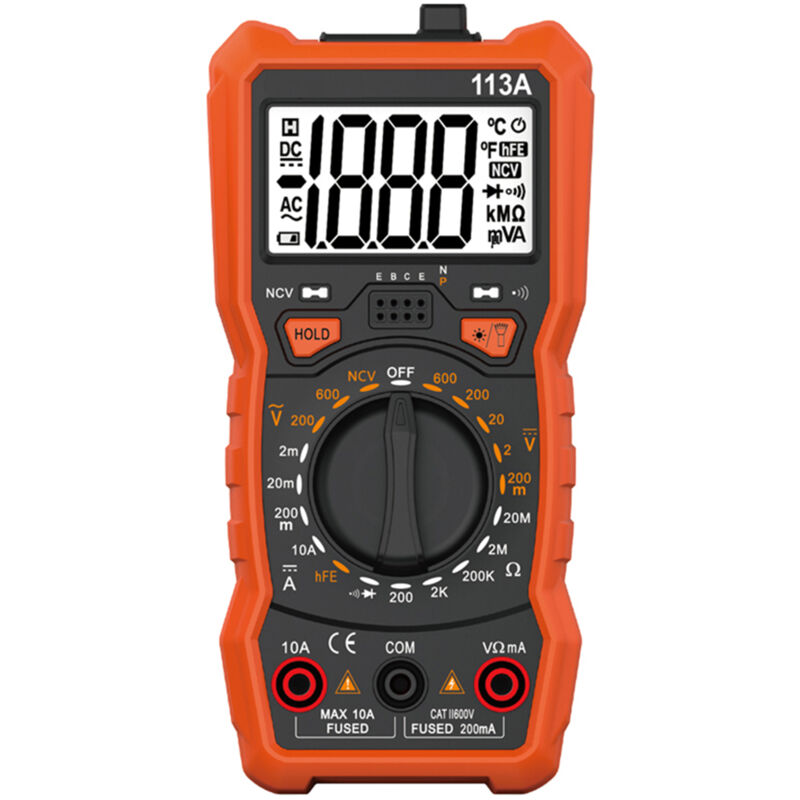 Gistuch - Multimètre numérique RM113A avec rétroéclairage aimanté