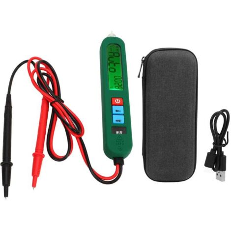 Multimètre Numérique Stylo Antidéflagrant Automatique Testeur Tension Ohm Haute Précision Rechargeable
