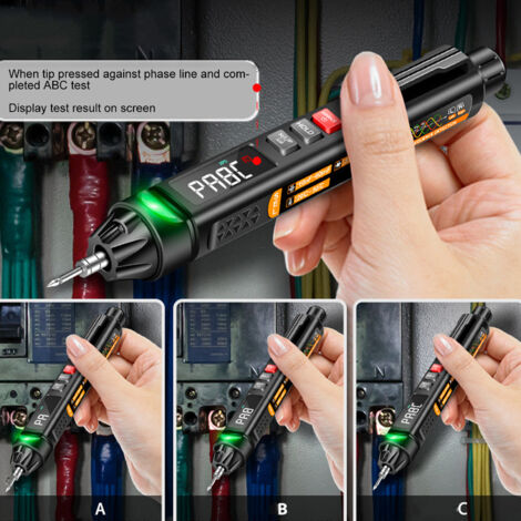 Multimètre Numérique Stylo Détecteur Tension AC DC Capteur Voltmètre Sans Contact Mesure Température Capacitance