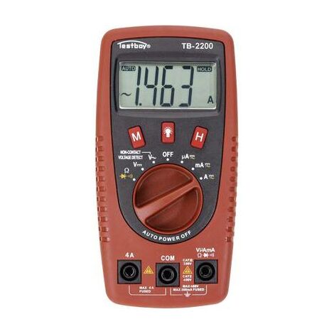 Multimètre numérique Testboy TB-2200 CAT II 400 V, CAT III 300 V Affichage (nombre de points):2000