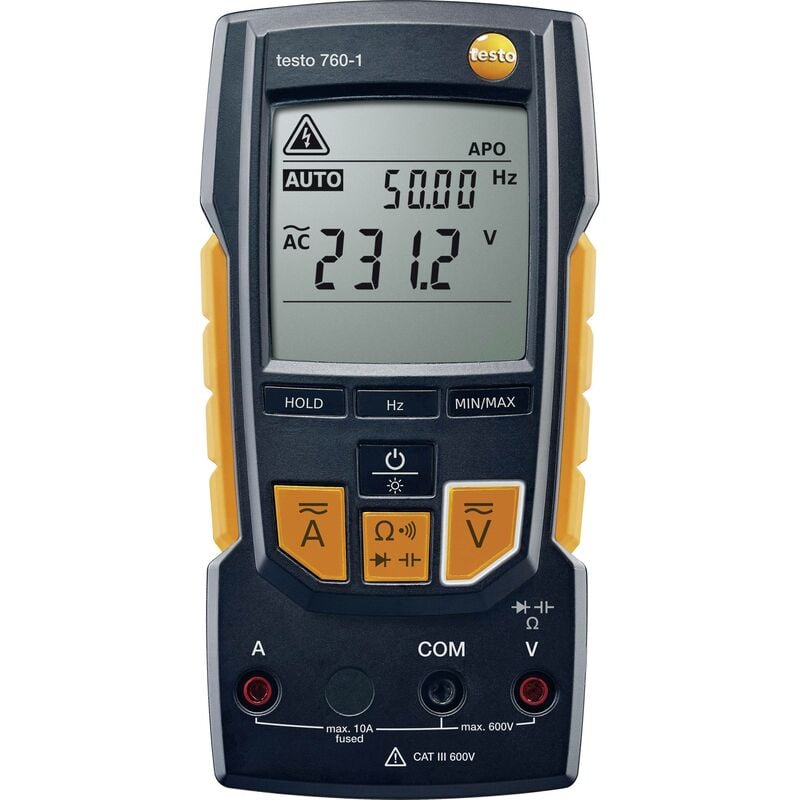 testo 760-1 Multimètre numérique CAT III 600 V, CAT IV 300 V Affichage (nombre de points): 4000 W280641