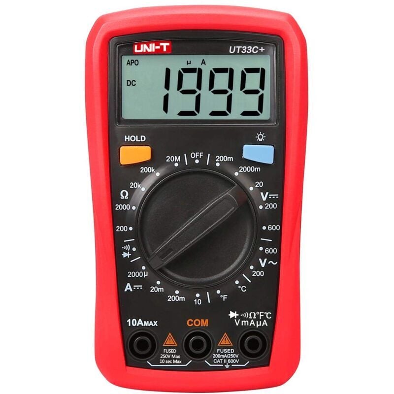 SNQ - Multimètre numérique universel ac/dc Multimètre numérique avec fonction hold npterbl