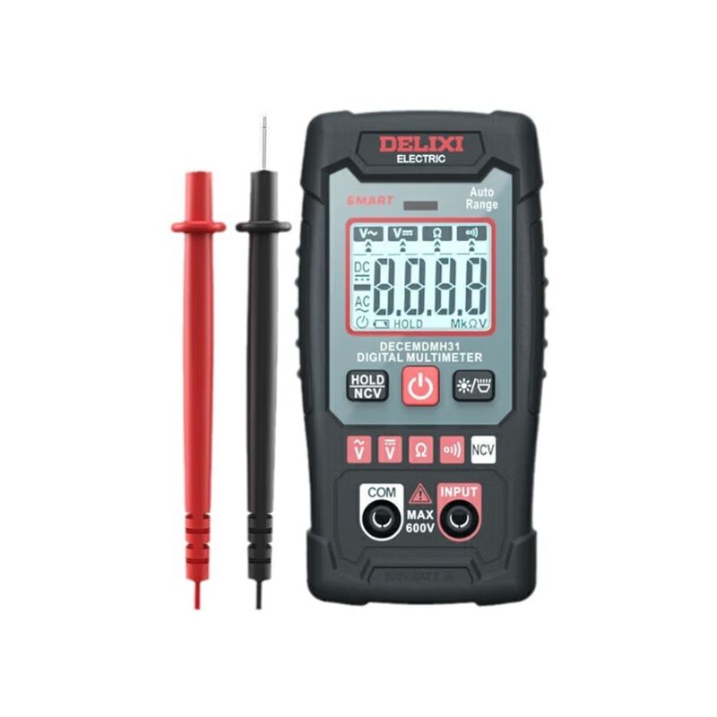 Multimètre Numérique , Voltmètre Automatique (Tension AC/DC, Résistance, Continuité, NCV) Testeur de Compteur avec Rétroéclairage de L'écran LCD et