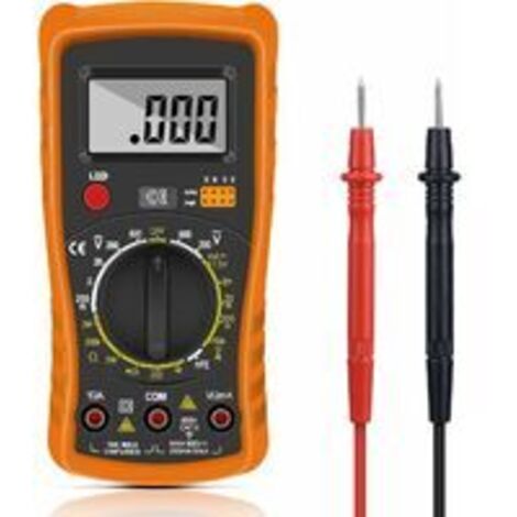 RWOYTHK Multimètre Numérique,Multimètre Automatique Numérique,Testeur Electrique Professionnel,Voltmètre/Résistance/Continuité/Diodes Postuler à Laboratoires, Usines
