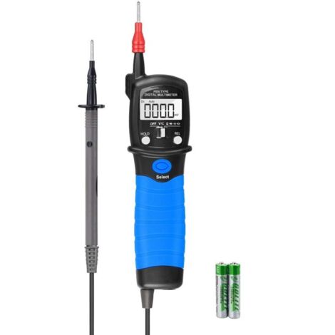 Multimètre numérique,testeur de tension de type stylo avec écran LCD,très précis 6000 points pour la mesure de voltmètre AC/DC/résistance/diode/capacité,conservation de données et lampe de poche