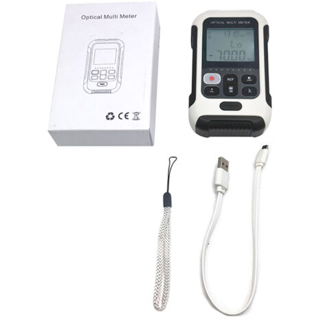 Multimètre optique portatif haute précision, testeur de puissance rechargeable, testeur de fibre optique -50 à + 26 dBm TM570AL V15 15 MW (sortie 15 MW)