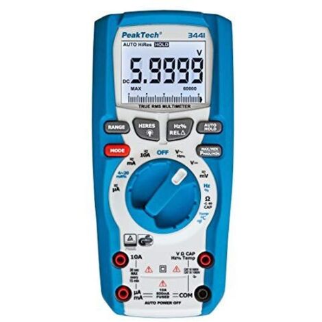 Multimètre peaktech 3441 TRMS IP67 59999 points