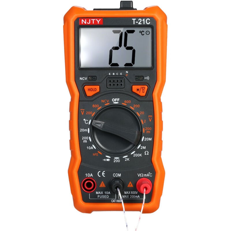 Gistuch - Multimètre T21C 1999 pts ac dc avec torche et aimant