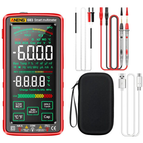 Multimètre tactile intelligent avancé 683 6000 points