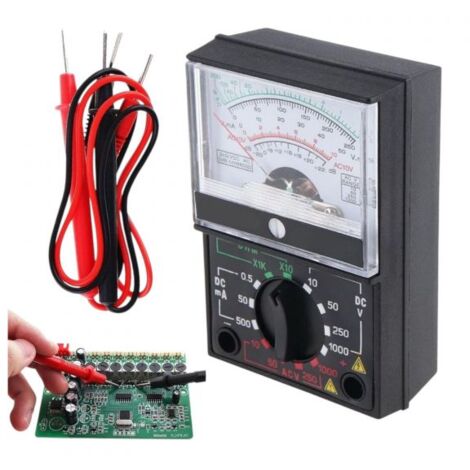 Multimetro Analogico Tester Puntali Misuratore Tensione Amperometro Ohmmetro VH