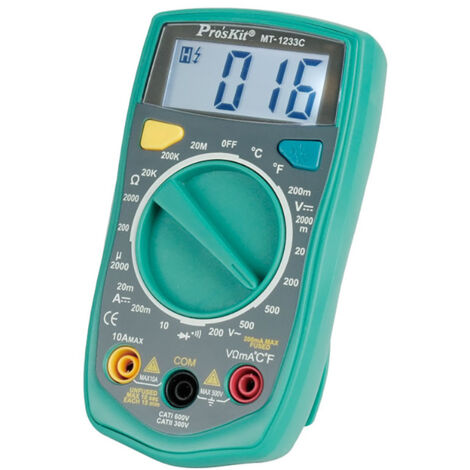 Multímetro digital 3 1/2 dígitos con test de temperatura proskit