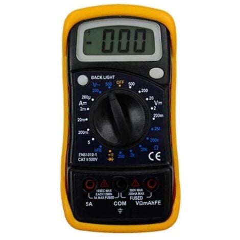 Multímetro Digital Básico Multi Tester 500V AC/DC 5A AC 5 A