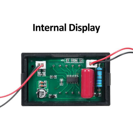 Multímetro digital de 60-500 V CA 100 A con transformador de corriente, mini amperímetro y voltímetro 2 en 1 con pantalla LED de doble indicador. Accesorios universales para automóviles.