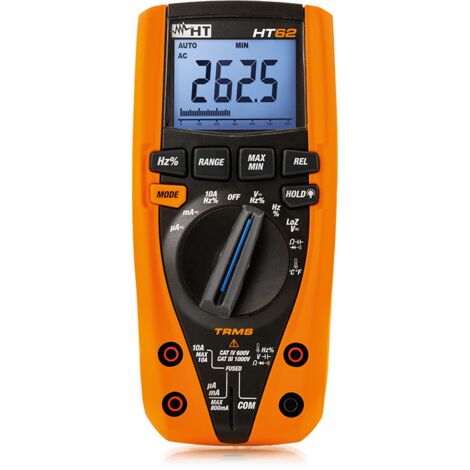 Multímetro Digital HT62 medición TRMS de la temperatura con una sonda HR000002