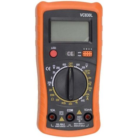 Multímetro digital KZQ, multímetro digital de rango automático, comprobador eléctrico profesional, voltímetro/resistencia, 1386931 mm