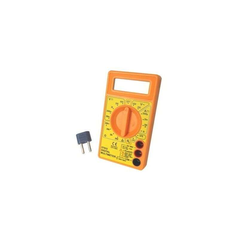 Image of Silver Electronics - Multimetro digitale DT832 600Vdc 600Vac 10Adc ideale per uso domestico e per imparare a misurare i valori elettrici