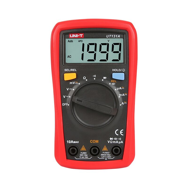 Melchioni - Multimetro digitale autorange uni-t UT-131D cat ii 250V - Funzioni: tensione dc, tensione ac, corrente dc, resistenza, non contact