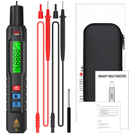Multimetro digitale professionale per la misurazione di tensione, resistenza, frequenza e temperatura. Tester di continuità, rilevatore di temperatura.