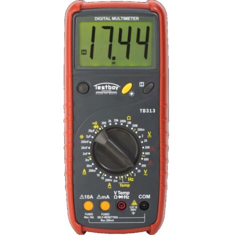 Multimetro digitale Testboy 313 0-600 V CA 0-600 V CC RMS TESTBOY