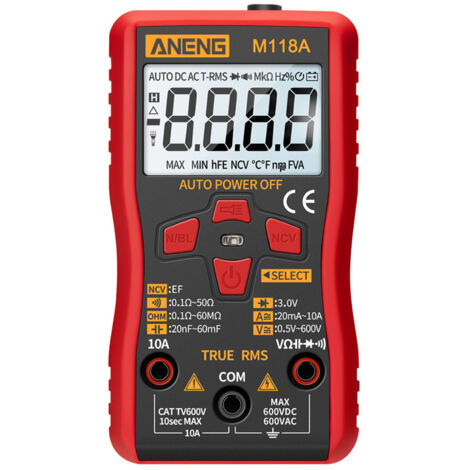 Multimetro digitale universale ANENG ad alta precisione multimetro multimetro digitale M118A senza batteria