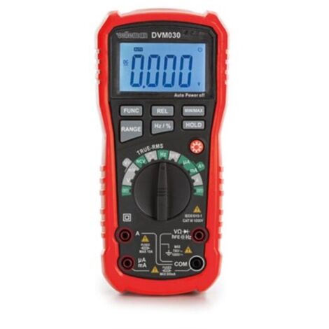 Multimetro Digitale Velleman DVM030 Rosso Compatto
