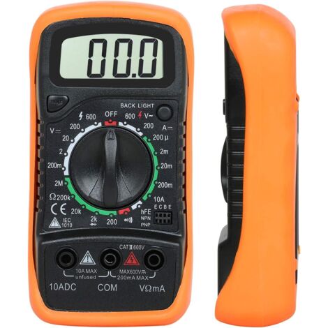 Multimetro digitale - Voltmetro Amperometro AC DC Ohmmetro