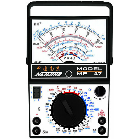 Multímetro eléctrico AC DC Tester Voltímetro Amperímetro Ohmímetro Tester Multímetro analógico