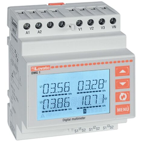 Multimetro Lovato LCD rs485 incorporata 100-240VAC 115-250VDC DMG110
