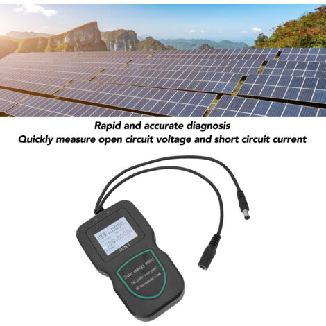 Multímetro MPPT para paneles solares fotovoltaicos, comprobador para análisis de datos y diagnóstico (5W-500W)