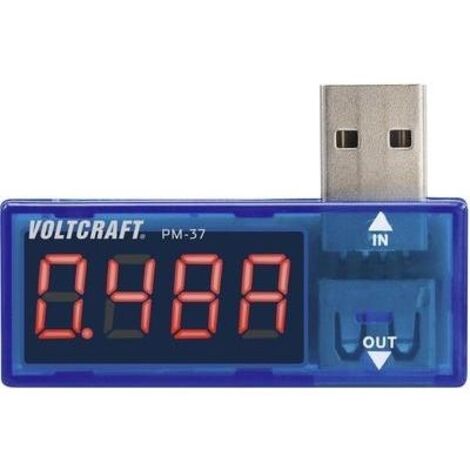 MULTIMETRO PER PORTA USB DIGITALE VOLTCRAFT PM-37 CAT I DISPLAY COUNTS 999