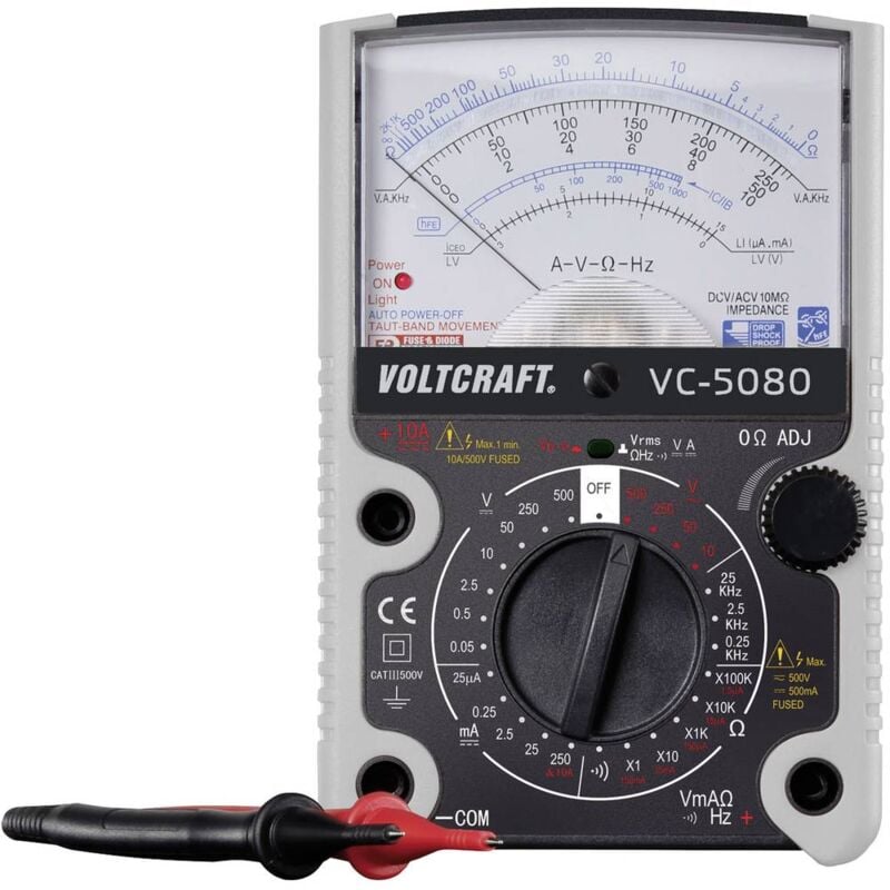 Image of Voltcraft - VC-5080 Multimetro portatile analogica cat iii 500 v