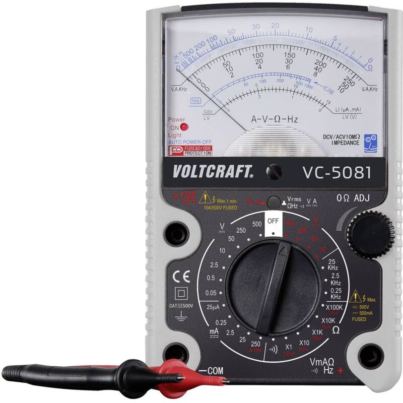 Image of VC-5081 Multimetro portatile analogica cat iii 500 v - Voltcraft