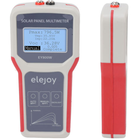 Multimetro tester per pannelli solari SUNXURY, tester per pannelli solari MPPT LCD multifunzione, per pannelli fotovoltaici