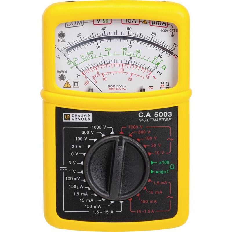 Chauvin Arnoux - Multimètre c.a 5003 analogique cat iii 600 v Q039581