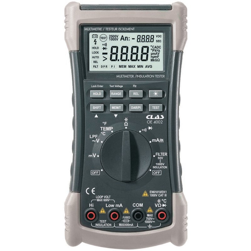Clas - Multimètre megohmMètre et testeur d'isolement 1000v cat. iii - oe 4002 Equipements