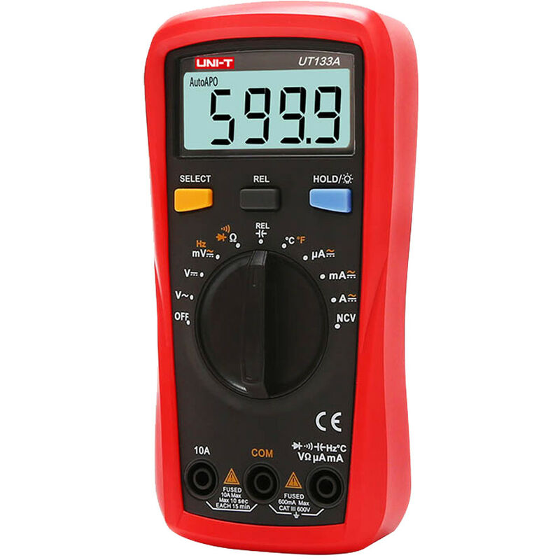 Multímetro Digital UNI-T UT133A UT133B, probador profesional, medidor de voltaje CA CC, amperímetro, capacímetro, instrumentos eléctricos