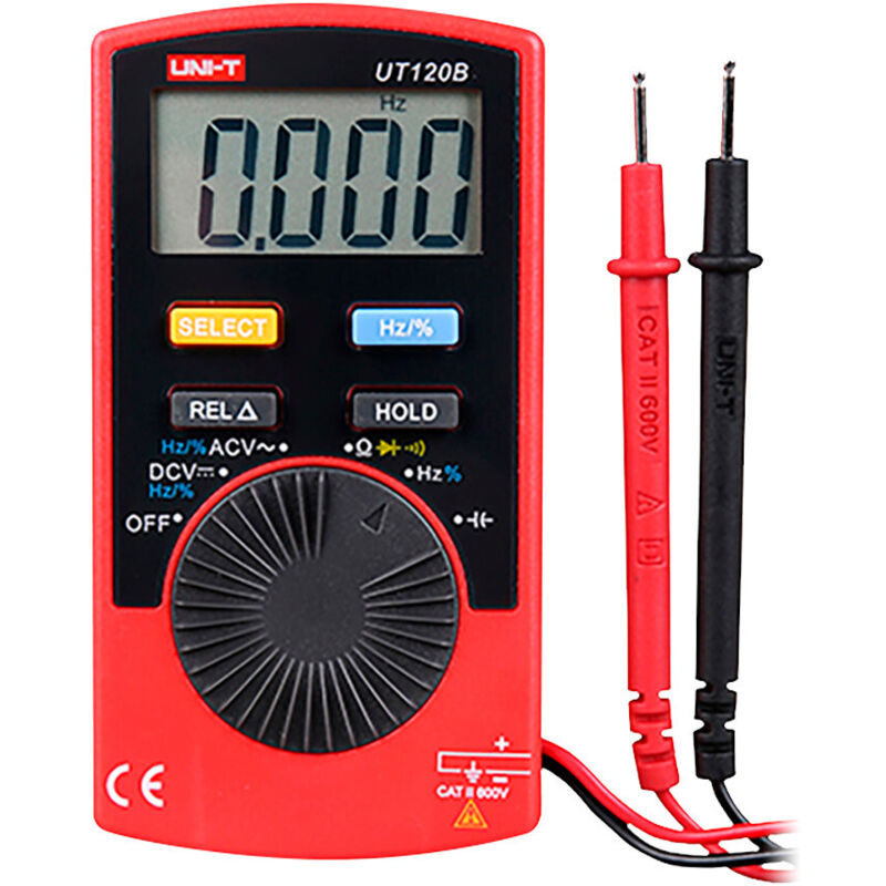Uni-t - Multimètre numérique de poche - Identification automatique des grandeurs de mesure - Affichage ebtn jusqu'à 4000 comptes - Mesure de la
