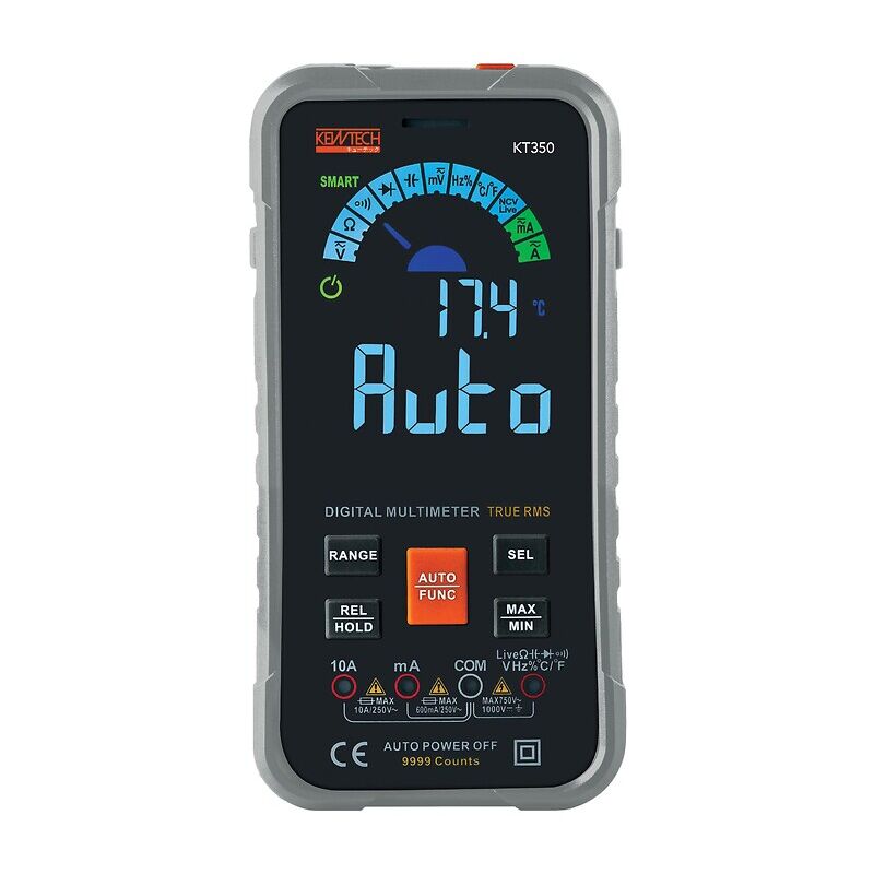 Turbotronic - Multimètre numérique trms automatique 1000pnts écran oled format smartphone - Turbo Tronic