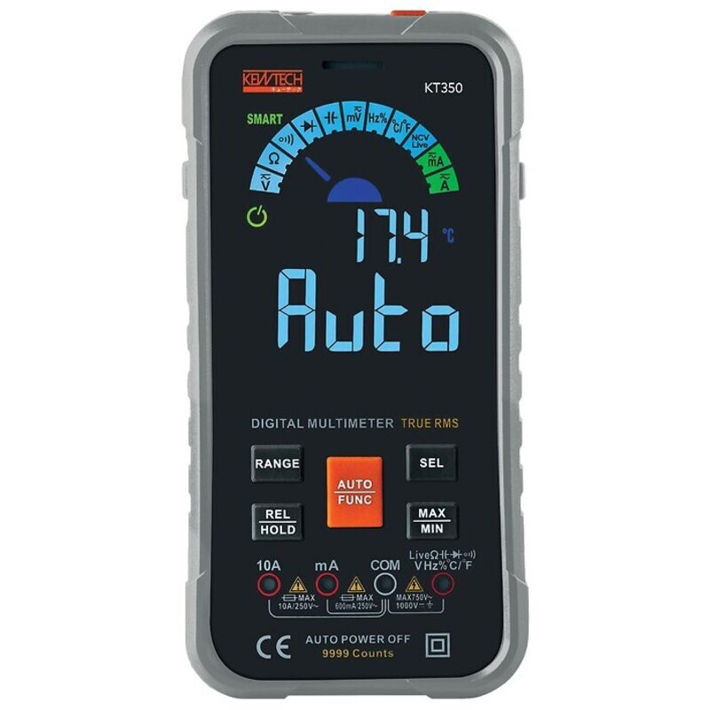 Turbotronic - Multimètre numérique trms automatique 1000pnts écran oled format smartphone - Turbo Tronic