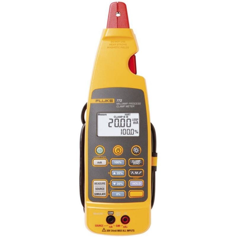 Fluke 772 Pince ampèremétrique, Multimètre numérique Process CAT II 300 V Affichage (nombre de points): 1200 Q51547