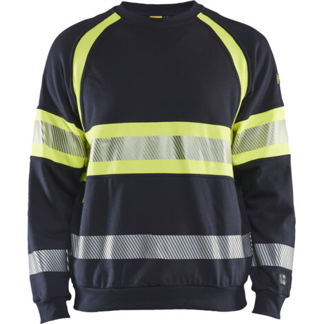 Multinorm Arbeits-Sweatshirt 3459 - Marine/Gelbfloß S