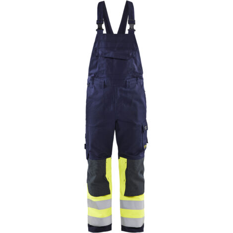 Multinorm Arbeitslatzhose 2607 - Marine/Gelbfloß 42C