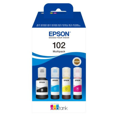 Multipack 4 couleurs EcoTank 102 (C13T03R640)