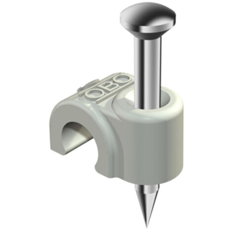 Multipack OBO NAGEL-CLIPS F.KABEL 6MM GRAU (2006 25 LGR) - 100 Stück