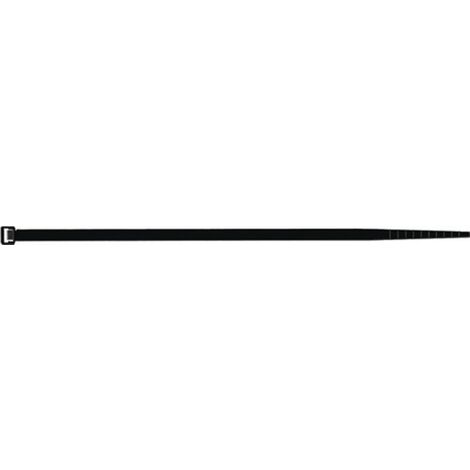 Primaster Kabelbinder 100 Stück schwarz 4,8 mm breit 390 mm lang  Kabelbinderset